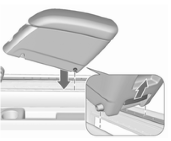 Armlehne an der Mittelkonsole einbauen