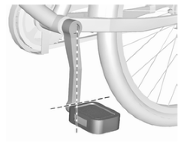 Fahrrad zur Befestigung vorbereiten