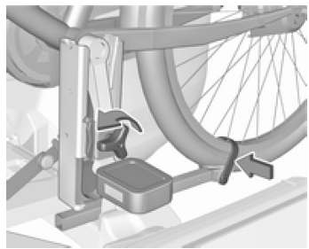 Fahrrad vom Heckträgersystem abnehmen