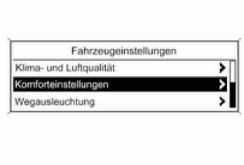 Fahrzeugeinstellungen 