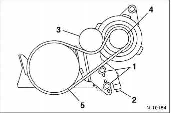Nissan Micra - Keilriemen ersetzen, dieselmotor
