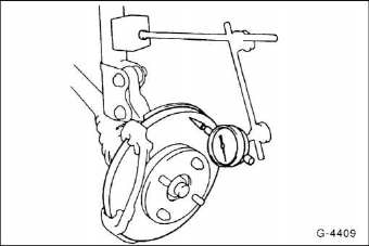 Nissan Micra - Bremsscheibendicke/seitenschlag prüfen