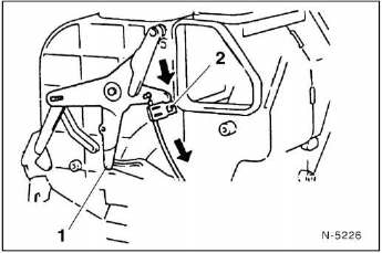 Nissan Micra - Seilzug für luftverteilungsklappe
