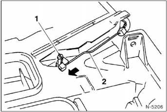 Nissan Micra - Zugstange für kühlmittel-absperrventil
