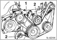 Nissan Micra - Keilriemen prüfen/ersetzen zahnriemen spannen/ersetzen